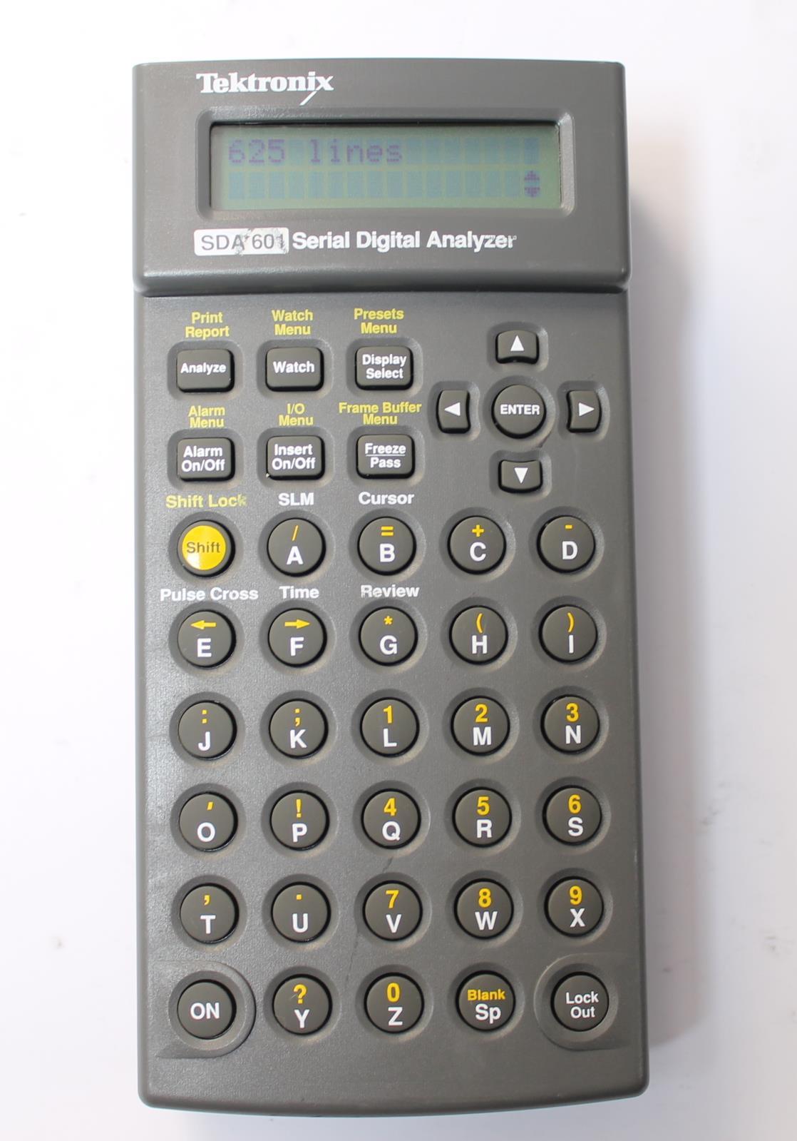Tektronix SDA 601 & TSG 601 Serial Digital Analyzer Test Set    ytdi