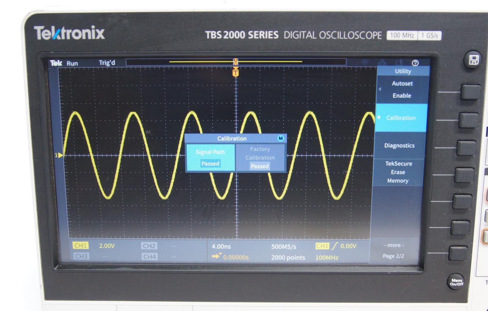 Tektronix TBS2014 100MHz 1GS/s 4Channel Digital Oscilloscope    ytdi