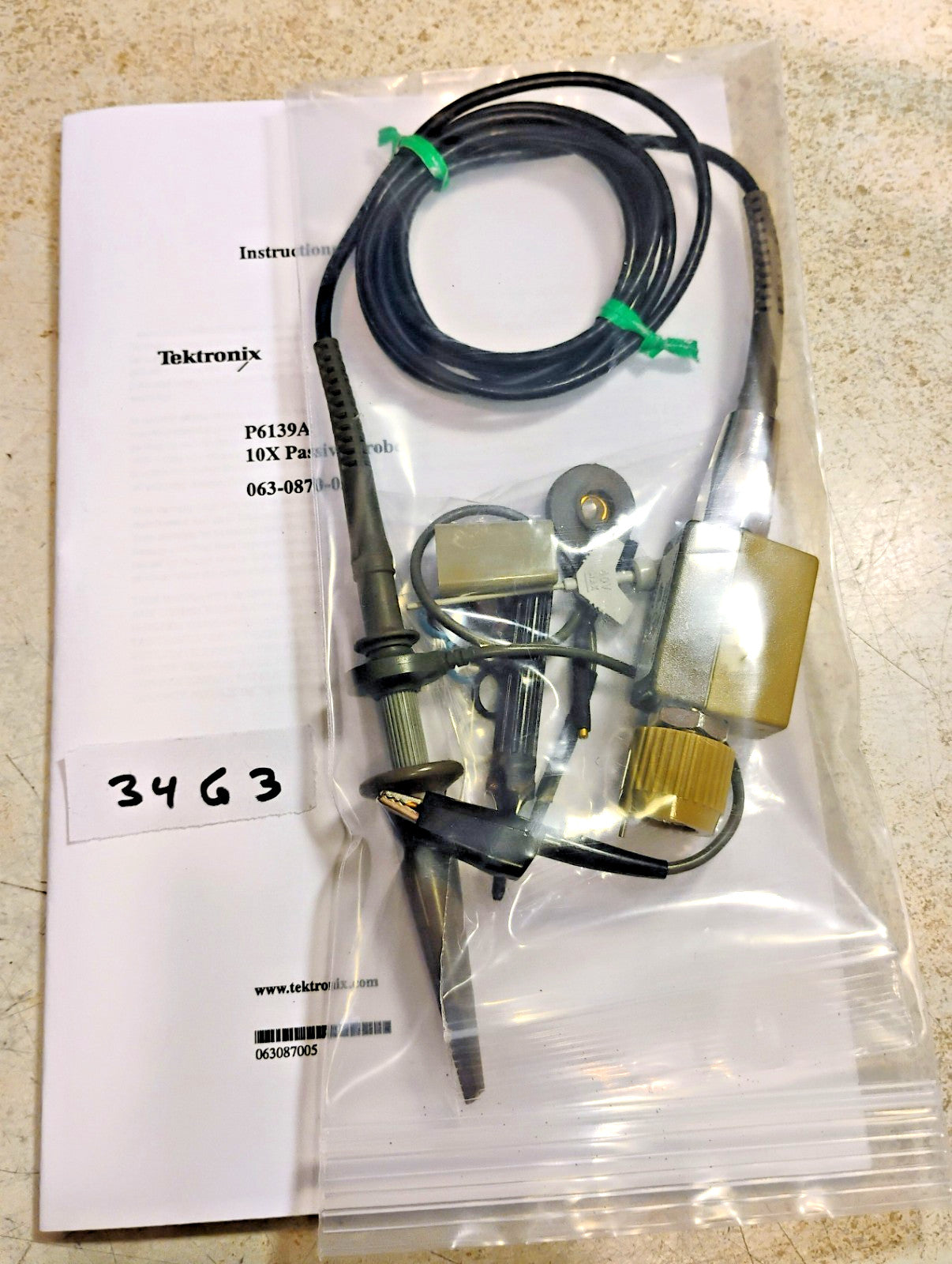 TESTED! Tektronix P6139A 10x 500MHz Probe w/Complete Accessories! Lead    ytdi
