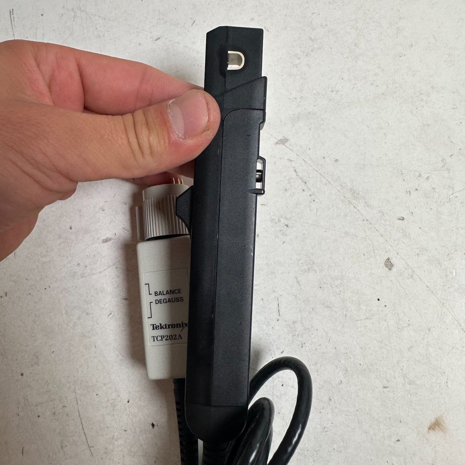 Tektronix TCP202A Black White 50 MHz 15A AC/DC Oscilloscope Current Clamp Probe    ytdi
