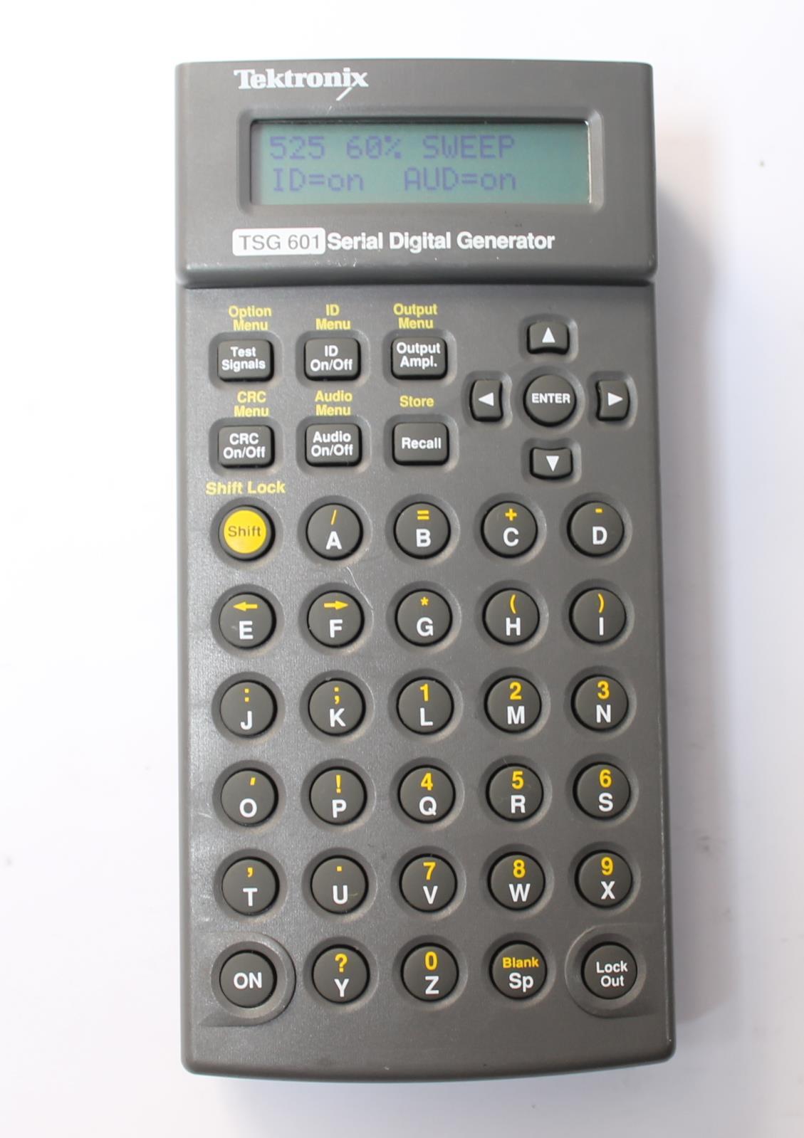 Tektronix SDA 601 & TSG 601 Serial Digital Analyzer Test Set    ytdi