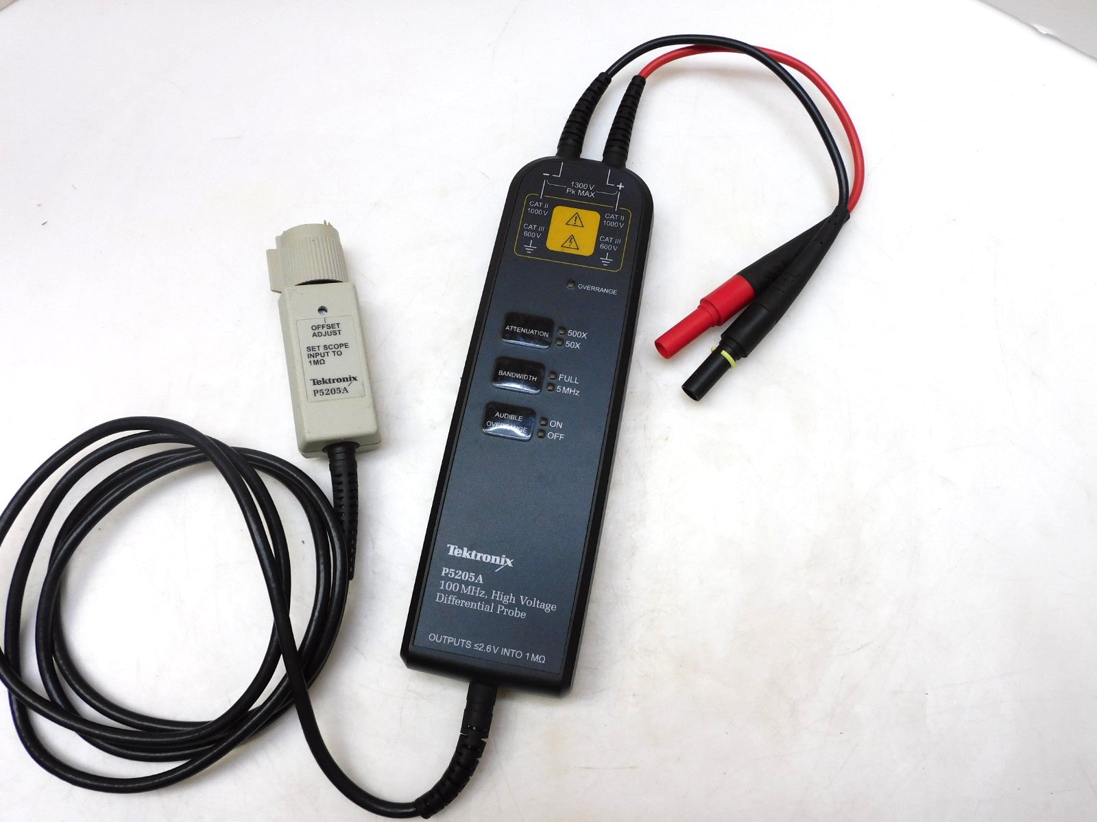 TEKTRONIX P5205A HIGH VOLTAGE DIFFERENTIAL PROBE 100MHz #2    ytdi